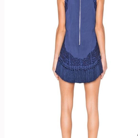 Cobalt Blue NBD Fringe Dress - Picture 3 of 4